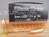 50 Round Box - 9mm Luger CCI Blazer Brass 124 Grain FMJ Ammo - 5201
